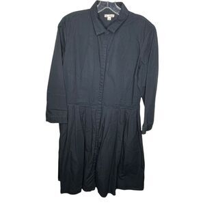 GAP Linen Blend Dress Black